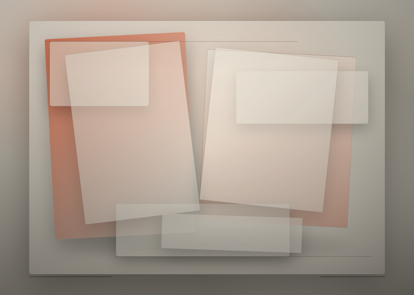 poster like, cultural, asymmetric, image forward